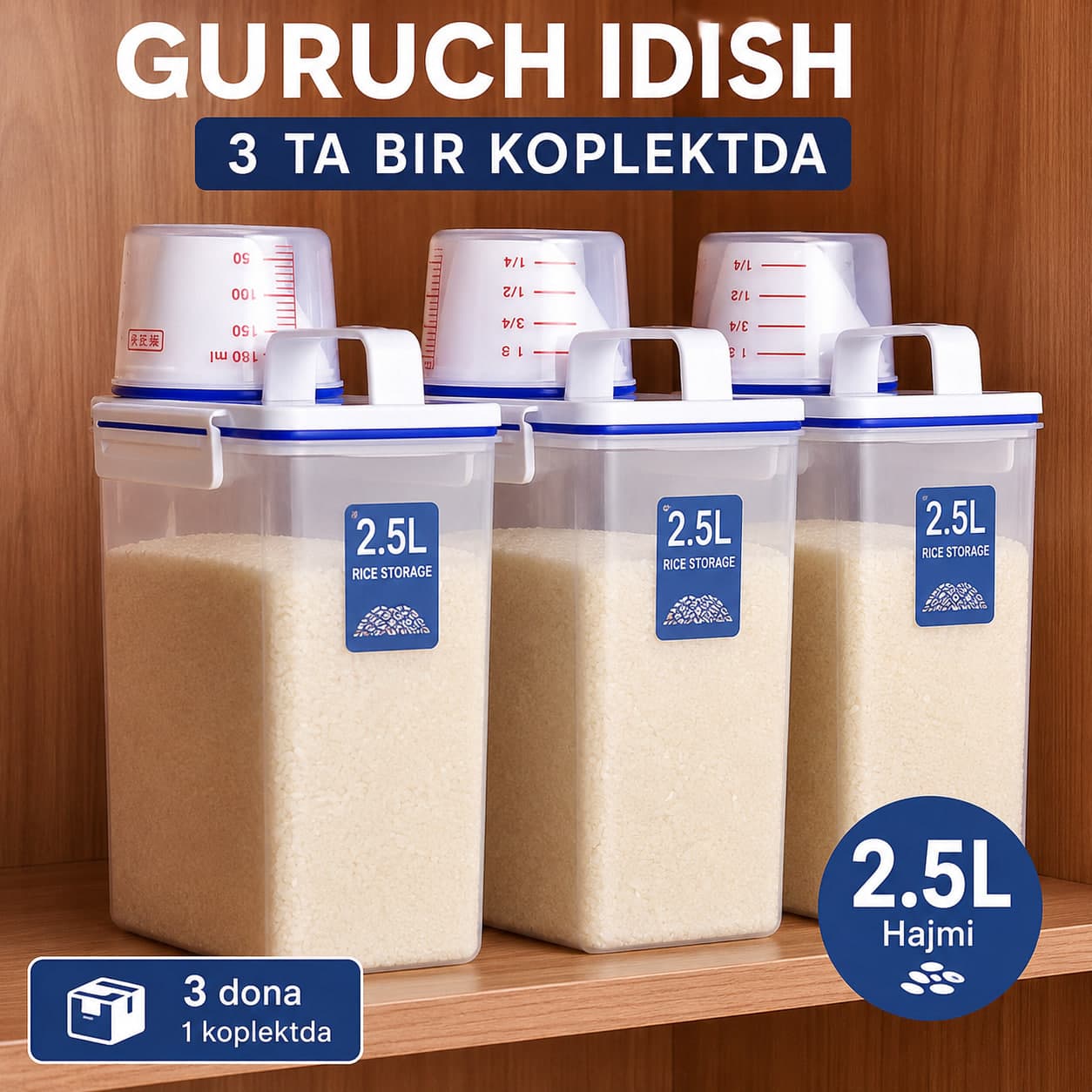 Guruch idish merka 2.5 litr