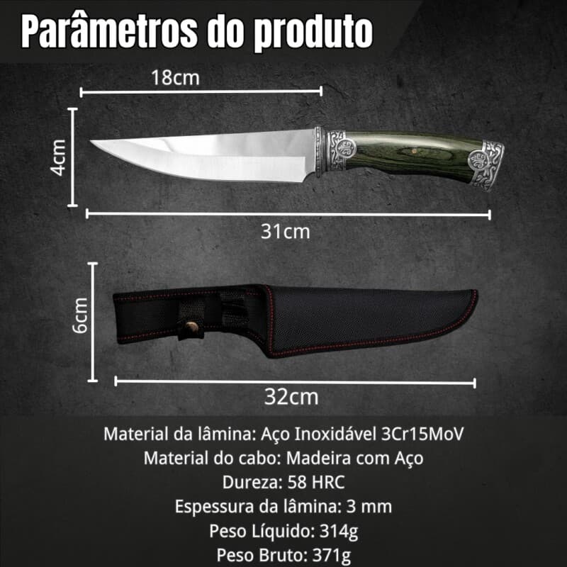 🔪 Bo‘ri Tishi Uslubidagi Premium Pichoq