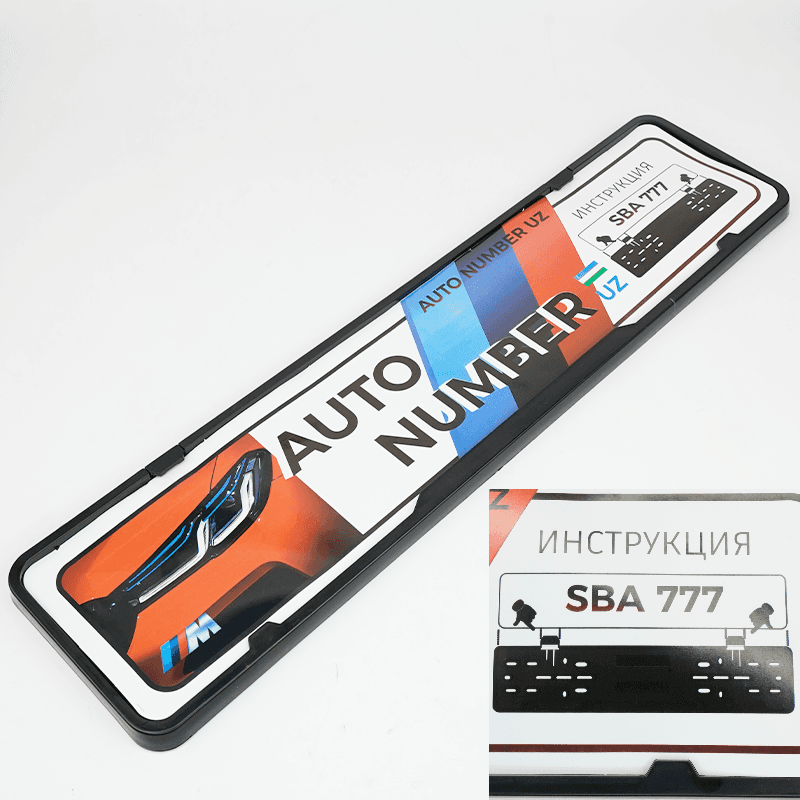 Avtoraqam uchun mahkamlovchili podnomer
